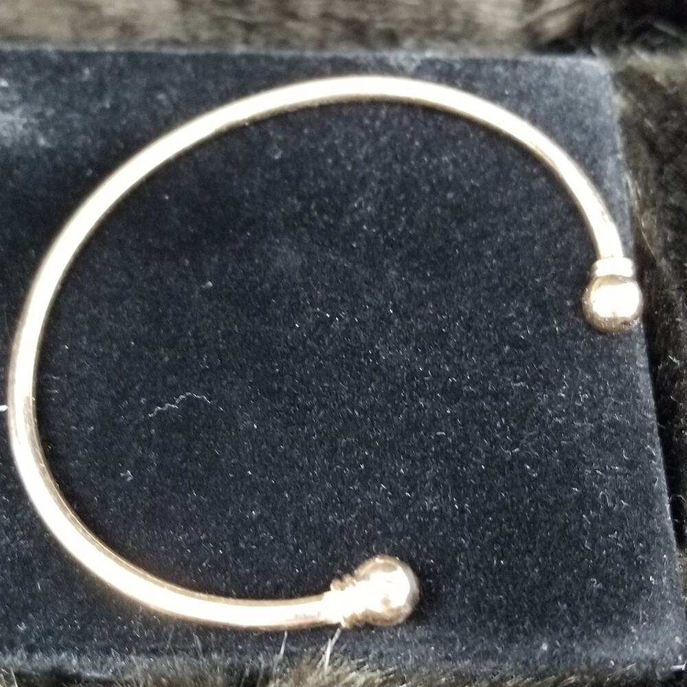 New Gold Color Bangle Bracelot Cuff Adjustable Size Womens Jewelry Birthday Gift - Picture 6 of 6